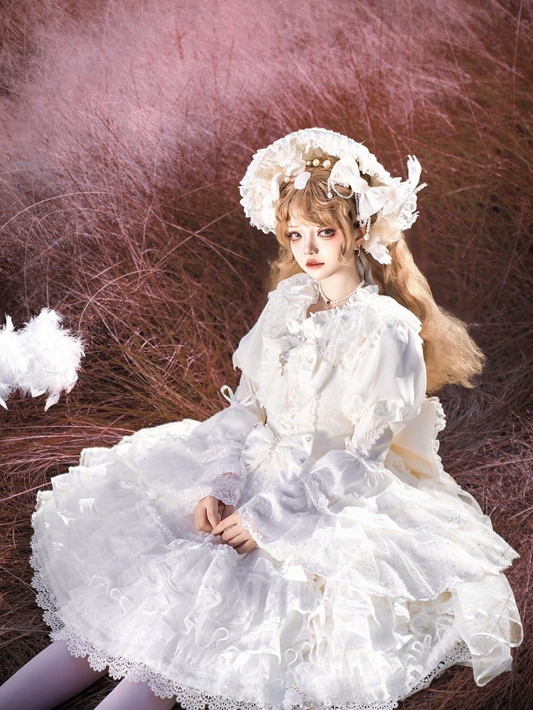 Jumper Shiro White Sweet Skirt Hime Lolita Dress Hanayome