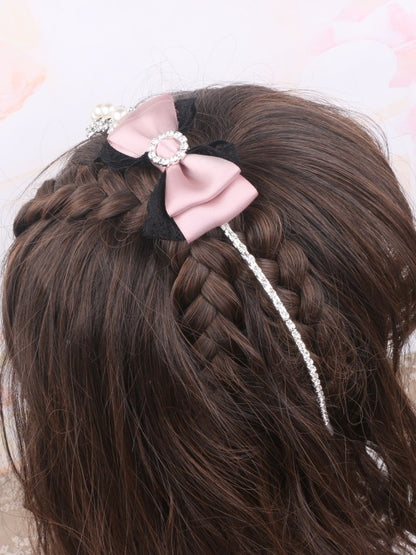 Rhinestone Options Color Bowknot Pearl Jirai Kei KC 6