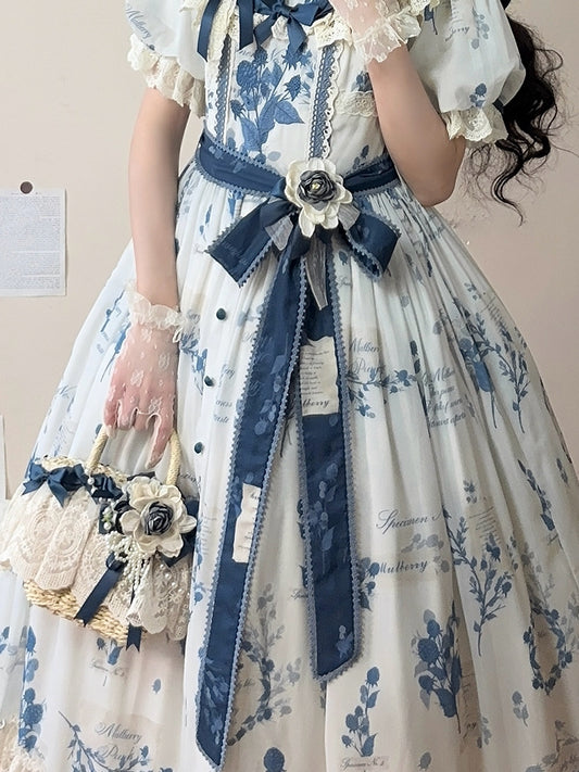 Blauer Gürtel Taille