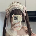 Blue/Pink Hairband Lolita Lace Bow