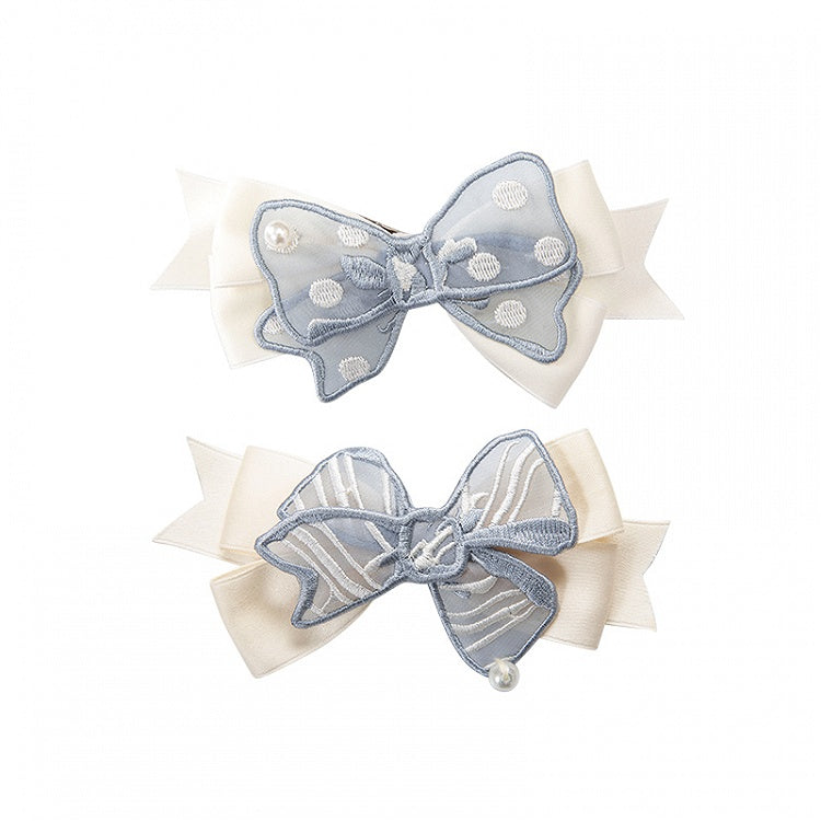 Pink / Blue / Purple Bowknot Hairclip