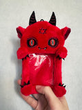 Red Devil Gothic Plush Card Holder