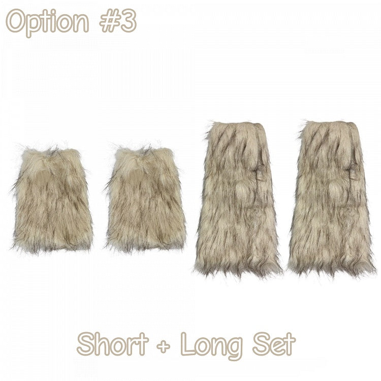 Available) Fur Lengths Faux Warmers Layered Leg (2