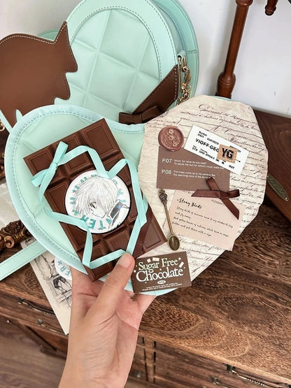 PU mit herzförmiger Schleife Ita Bag Grün