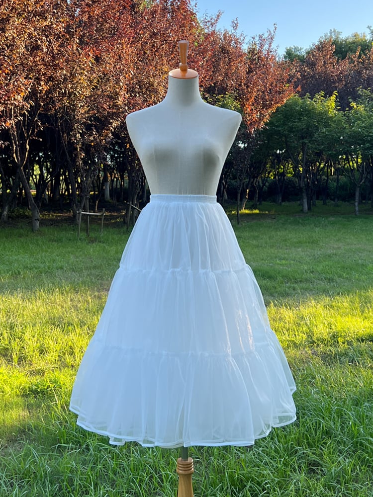 Daily 70cm Petticoat Length Layers White Tea Three