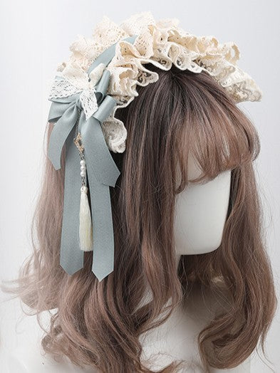 Blue Green/Dusty Tassel Lolita KC Lace Dusty Bowknot