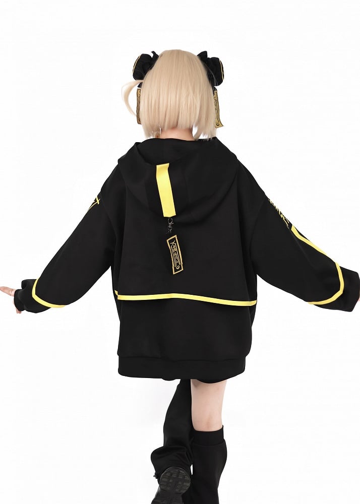 and Shorts Black Yellow Luminous