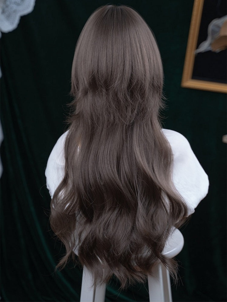 Double Roman Curly Wig with Air Bangs - Alice Garden
