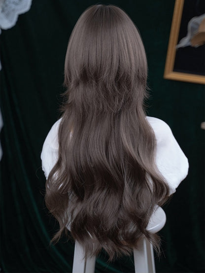 Double Roman Curly Wig with Air Bangs - Alice Garden