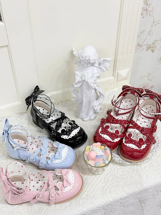 Blue Jane Lolita / Shoes Black Red Pink Sweet Mary