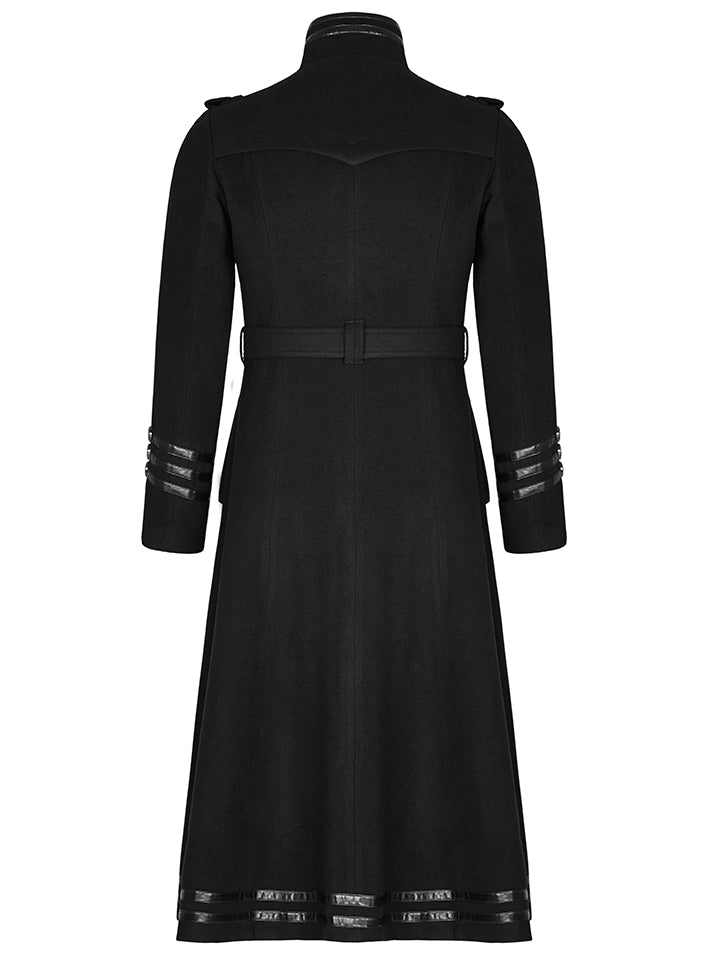 Military Jacket Black Worsted Men's Uniform