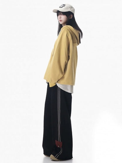 with Red Patchwork Straight-leg Detail Black Pants Plaid