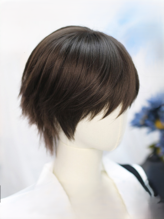 Dark Brown Ouji Wig With Bangs