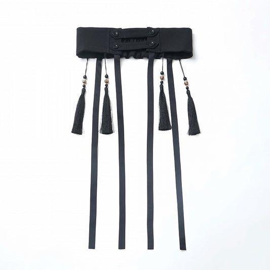 Stil Schwarz Quaste Band Korsett Gürtel Cheongsam