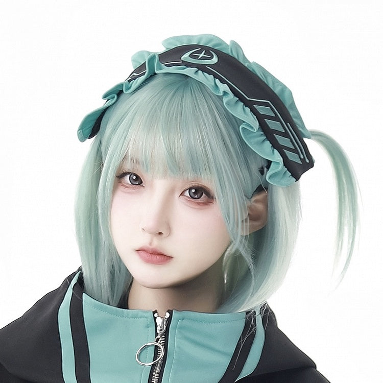 Embroidery Star Kei Moon BlackGreen Jirai Hairband and