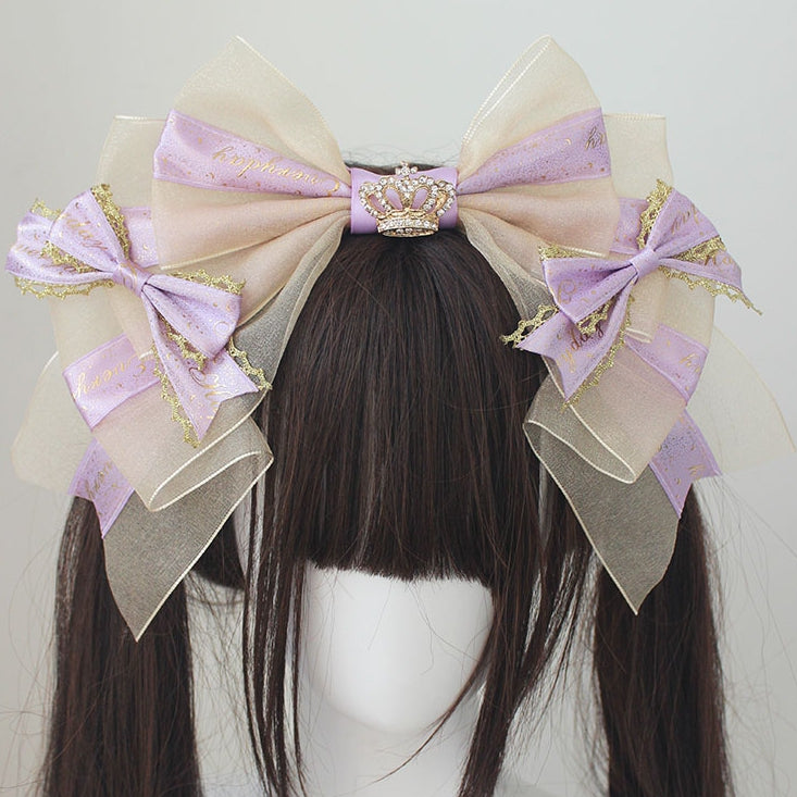 Crown Decorated Bowknot KC