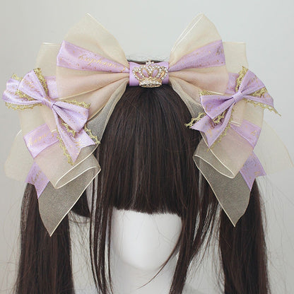 Crown Decorated Bowknot KC