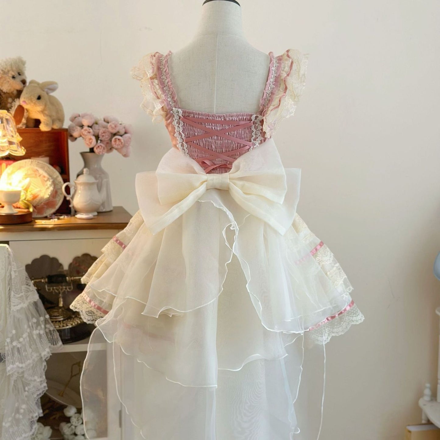 Lolita Ballet Bridal Bow Back Waist Decoration