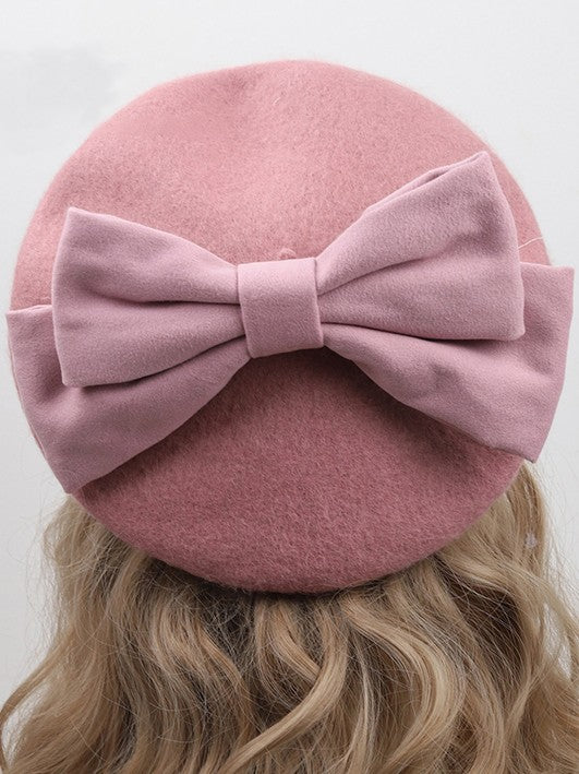 Bowknot Beret With Lolita Options Color 12 Detachable
