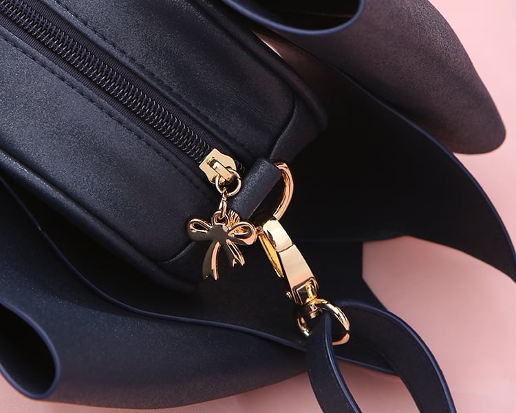 Black/Pink Bokwnot Crossbody Sweet Lolita Bag