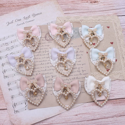 Jirai Bowknot Kei Options Charm Color 8 Hairclip Heart