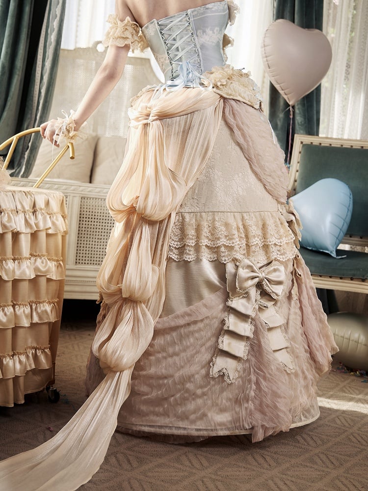 Long Drape Bustle Train with Hip Pad - Blood Supply
