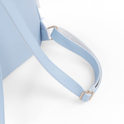 Weiß-blaues Kätzchenohr- und Flügeldesign Yami Kawaii Ita Rucksack