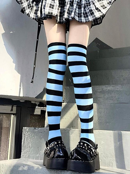 Stockings Punk 3 Options Striped