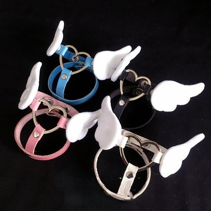 with Bracelet Decorated Buckle Wings Colors 4 PU