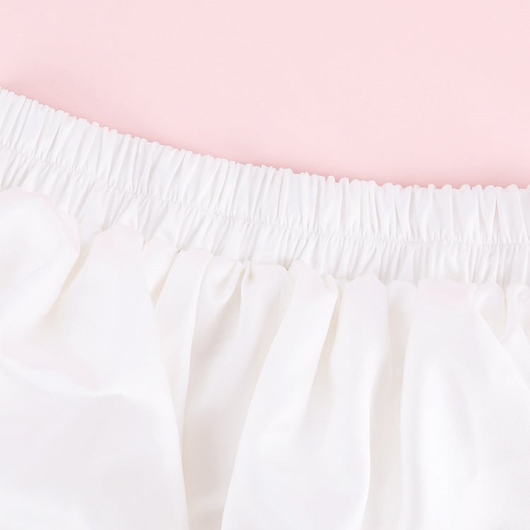 White Bubble Shorts - serendipity