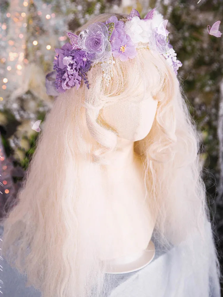 Kleid Fee Set Design Lila Schmetterling JSK Prinzessin Lolita Floral Volle