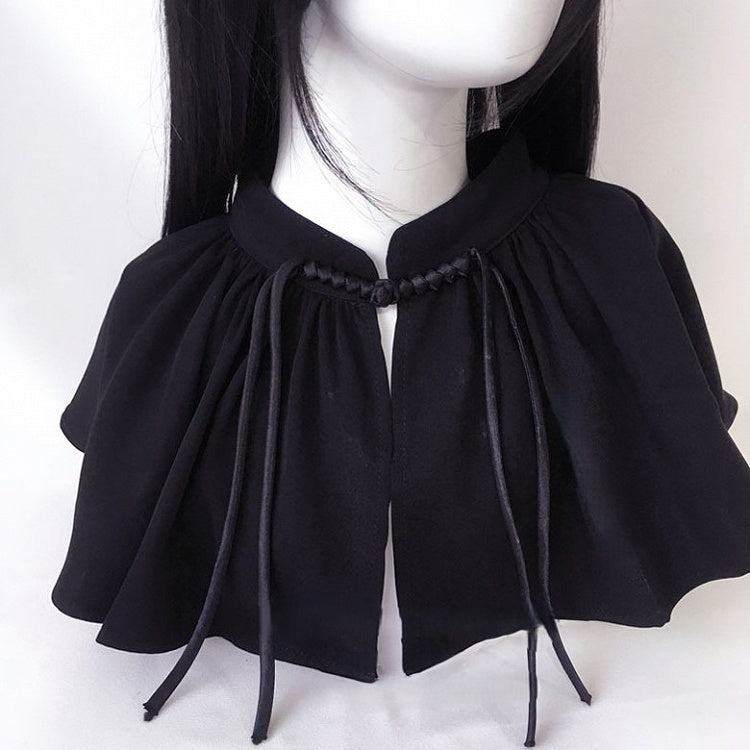 Shawl Black/White Gothic