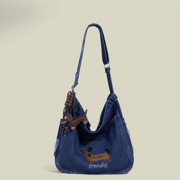 Colors Shoulder Embroidery Bag Dog 3