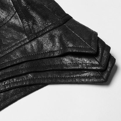 Armor Men's Vest Black Long Punk