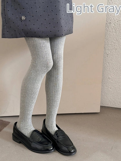 Knit Tights 5-Color Ribbed