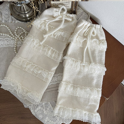 Design Trim Leg Multi-layer Warmers With Lace Colors Warm 4 Strap