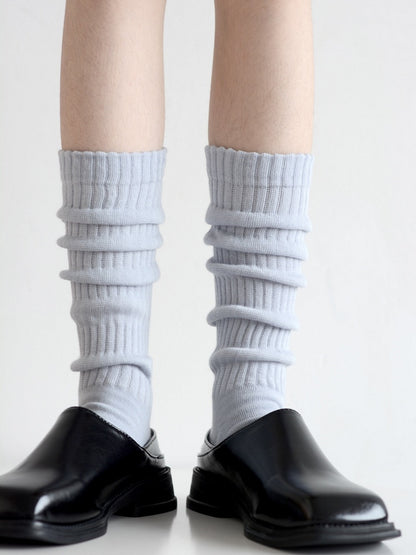 Colors Color Socks Calf Minimalist Solid 6 Loose