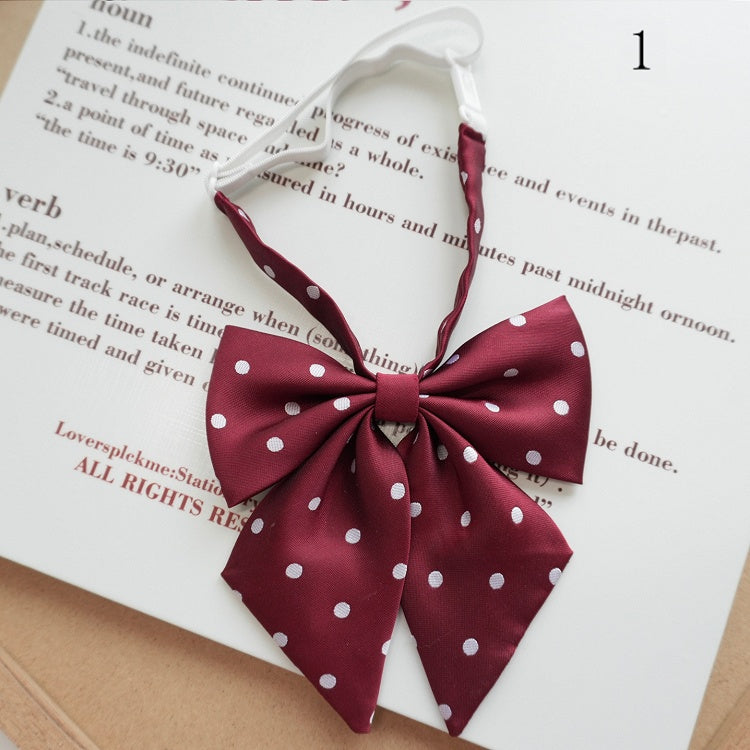 Tie 12 Polka-dot Bow Pattern Options