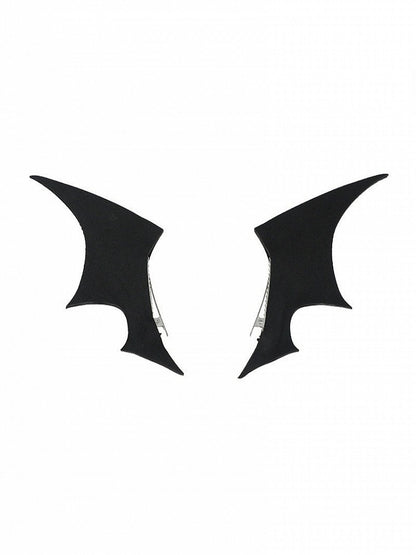 Black Gothic Hairclip with Demon Wing Design - WhaleHall