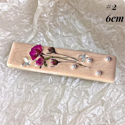 Oil Painting Inspired Floral Hair Clips