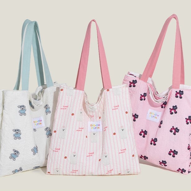 Details with Cute Bag Animal Canvas Print Colors 3