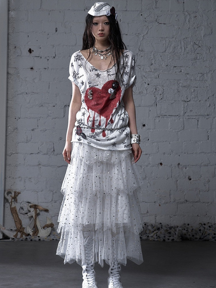 ブラック/ホワイト/アプリコット