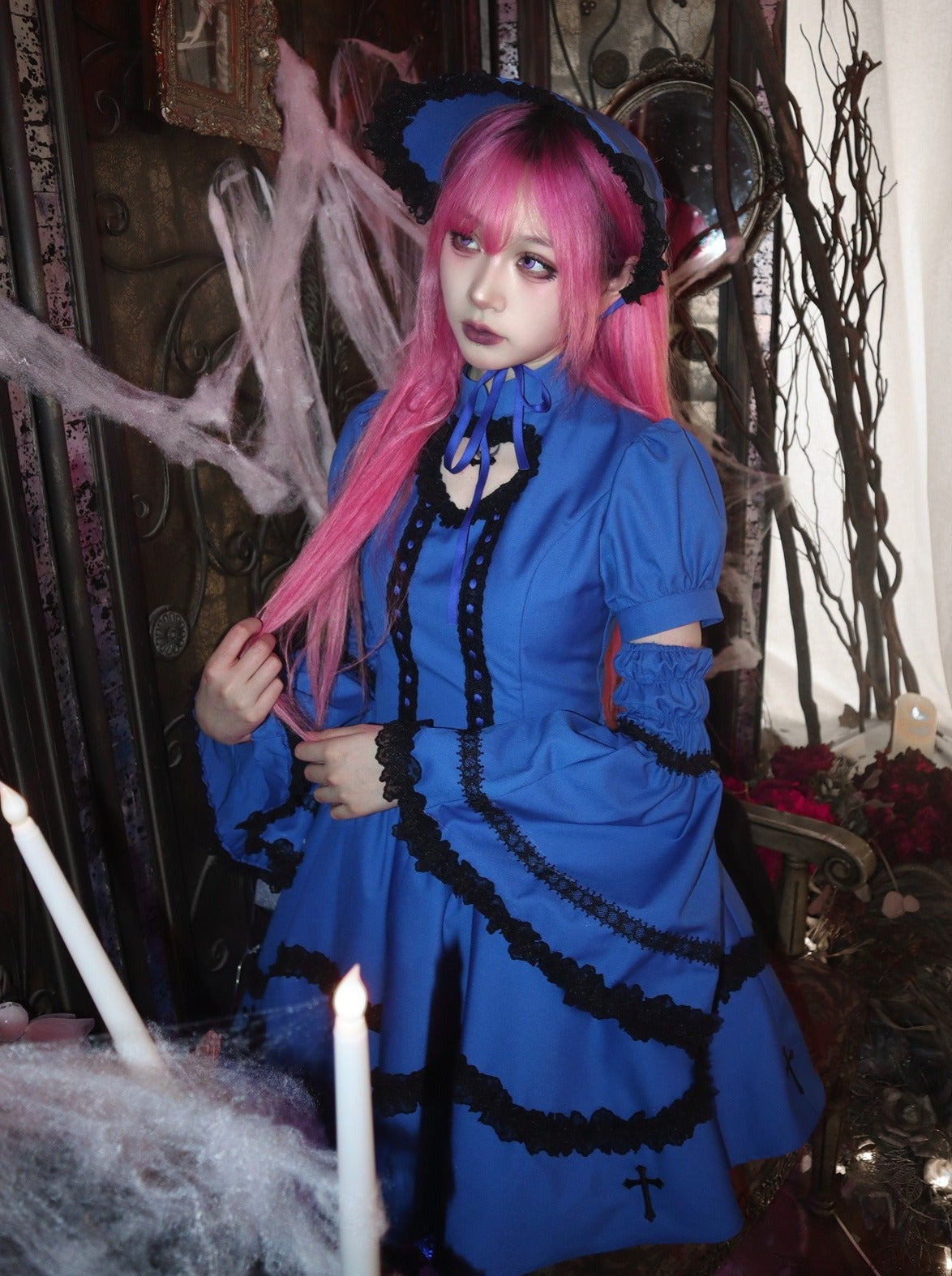 Subkultur Lolita Kleid Y2K Cross