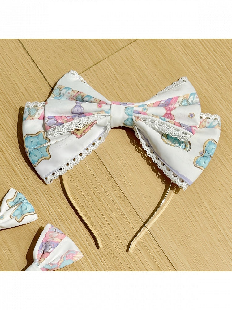 Lace-Trimmed Bow Headpiece in Three Shades - Sweet Dream Shop