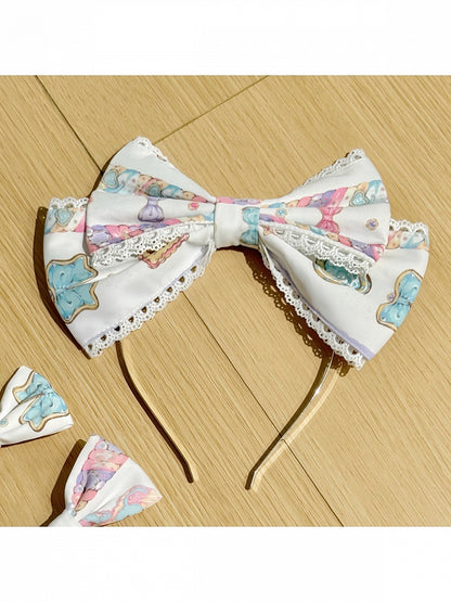 Lace-Trimmed Bow Headpiece in Three Shades - Sweet Dream Shop
