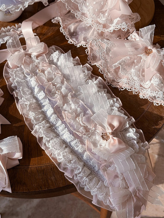 and Blue Pink Hairband Bowknot Details Lolita