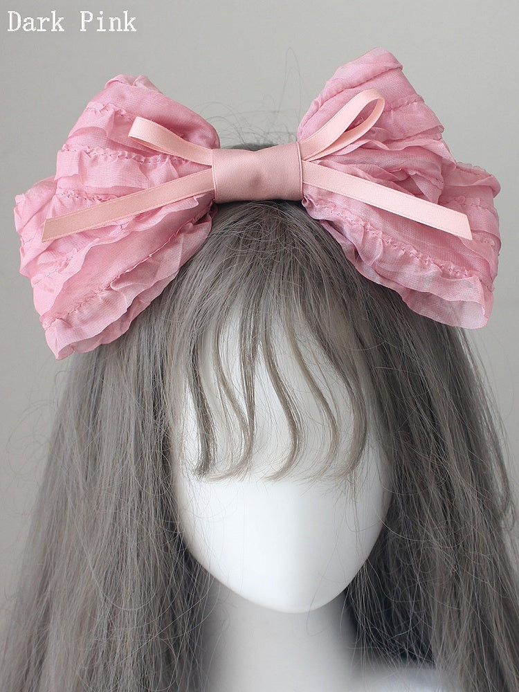 Hairclip 4 Color Options Bow Big