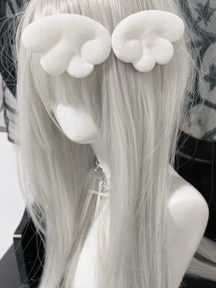 Kawaii White Wing Hairclip - Post-2000 Gift Shop
