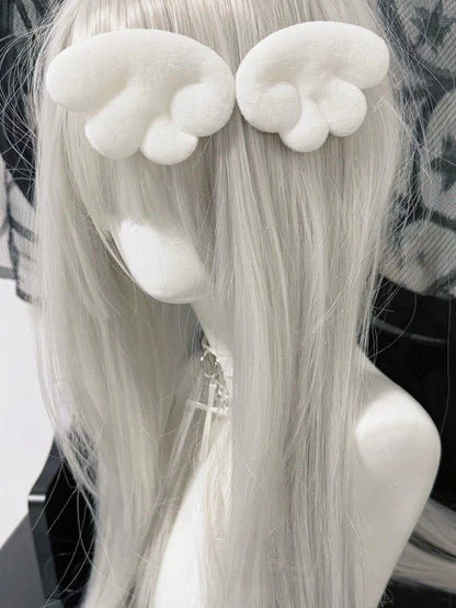 Kawaii White Wing Hairclip - Post-2000 Gift Shop