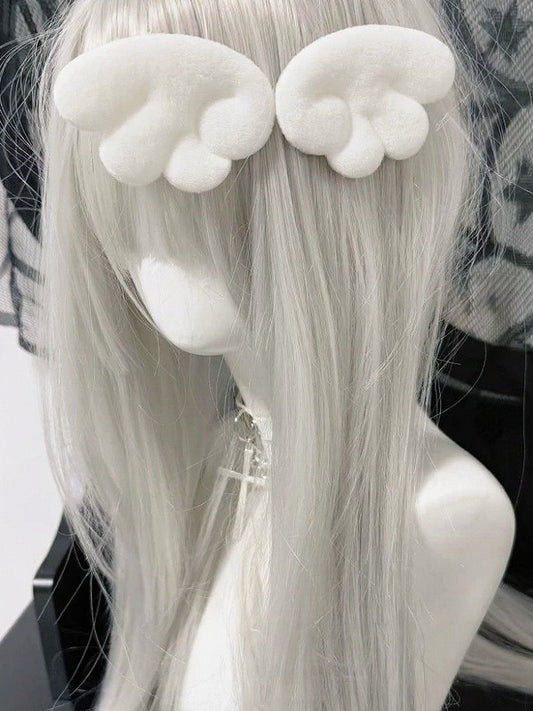 Kawaii White Wing Hairclip - Post-2000 Gift Shop